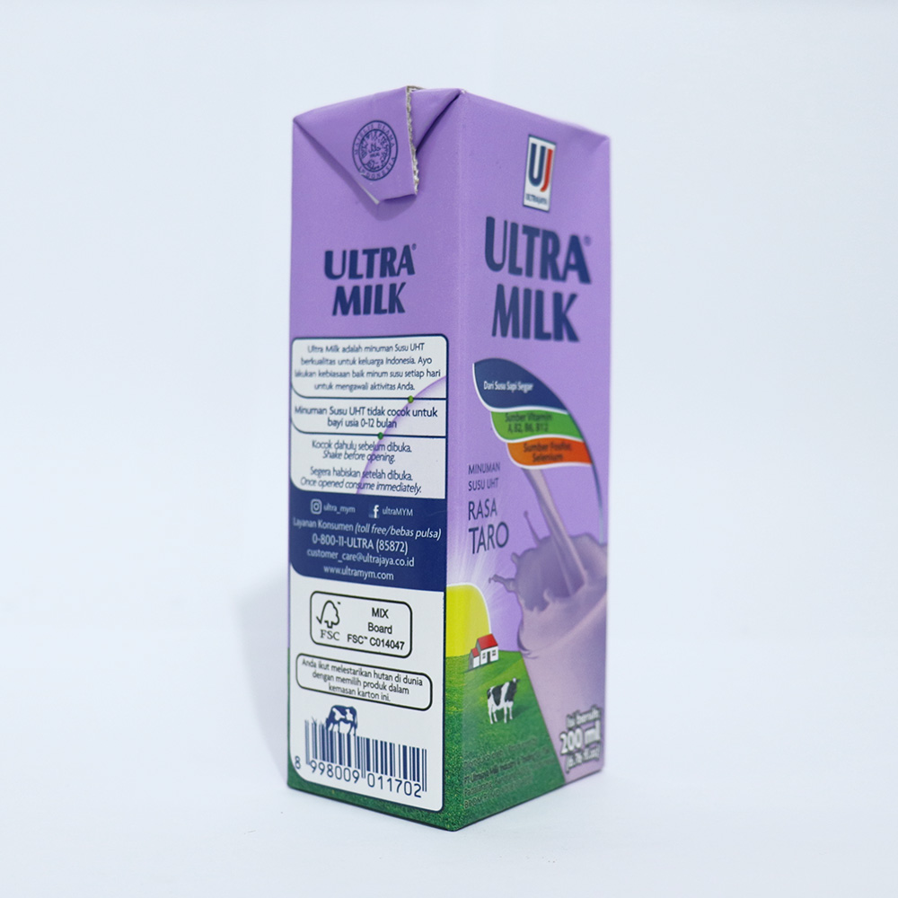 Ultra Milk Taro 200 Ml 106062 Mirota Kampus Rumah 